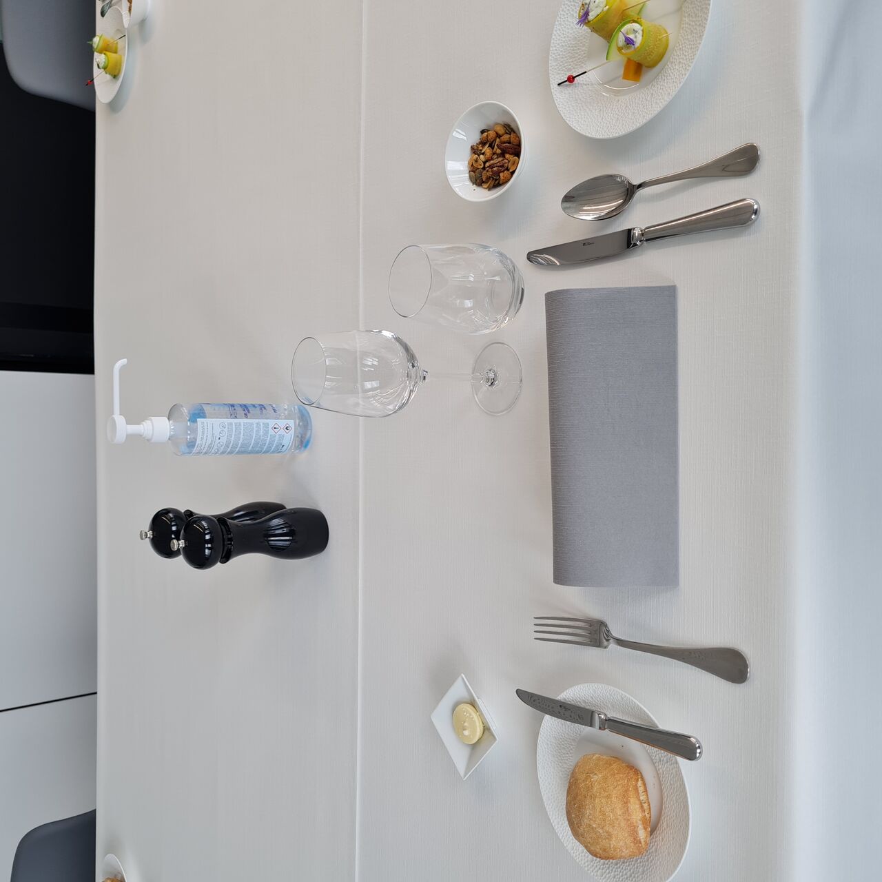 Mise en place avec le protocole sanitaire