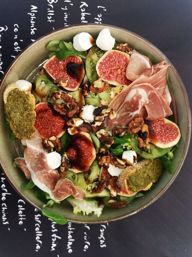 Salade aux figues 