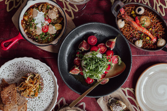 Vista cenital tapas autor