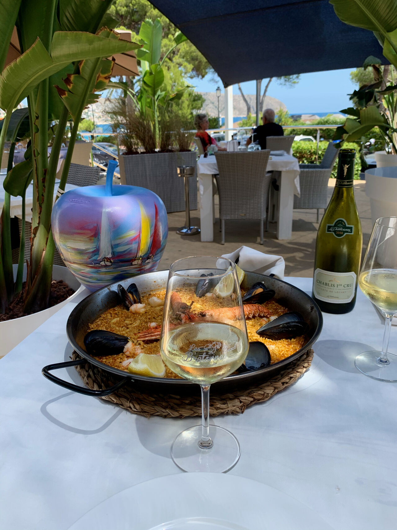 Paella con mariscos