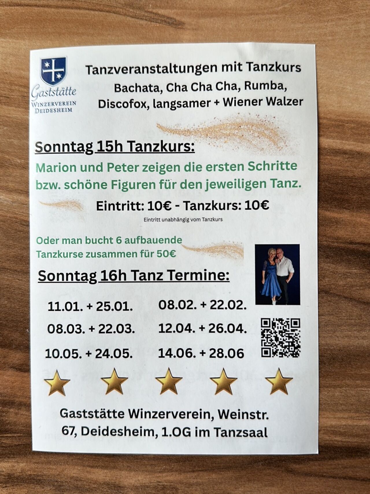 💃🏻Tanzveranstaltungen mit Tanzkurs 🕺