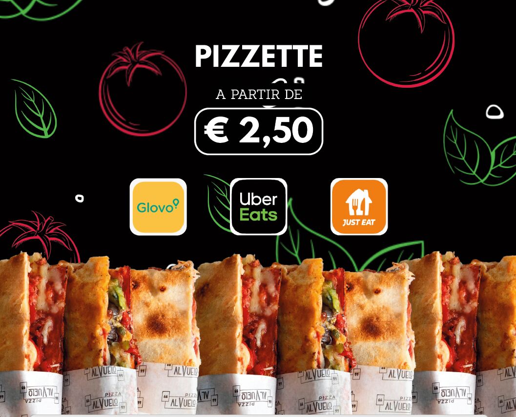 Pizzetas a partir de € 2.5