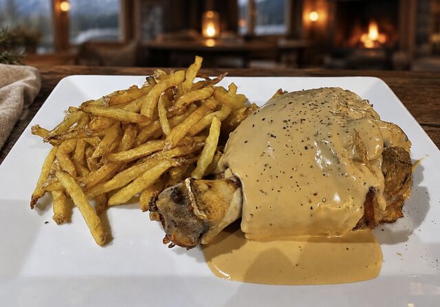 Jarret de porc sauce au foie gras 