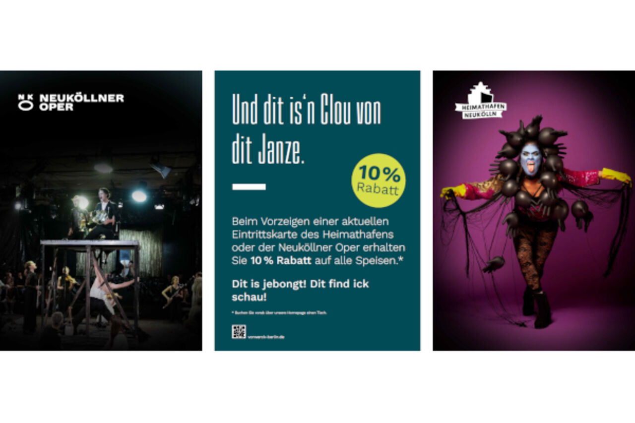 Gutschein für Besucher der Neuköllner Oper oder dem Heimathafen Neukölln