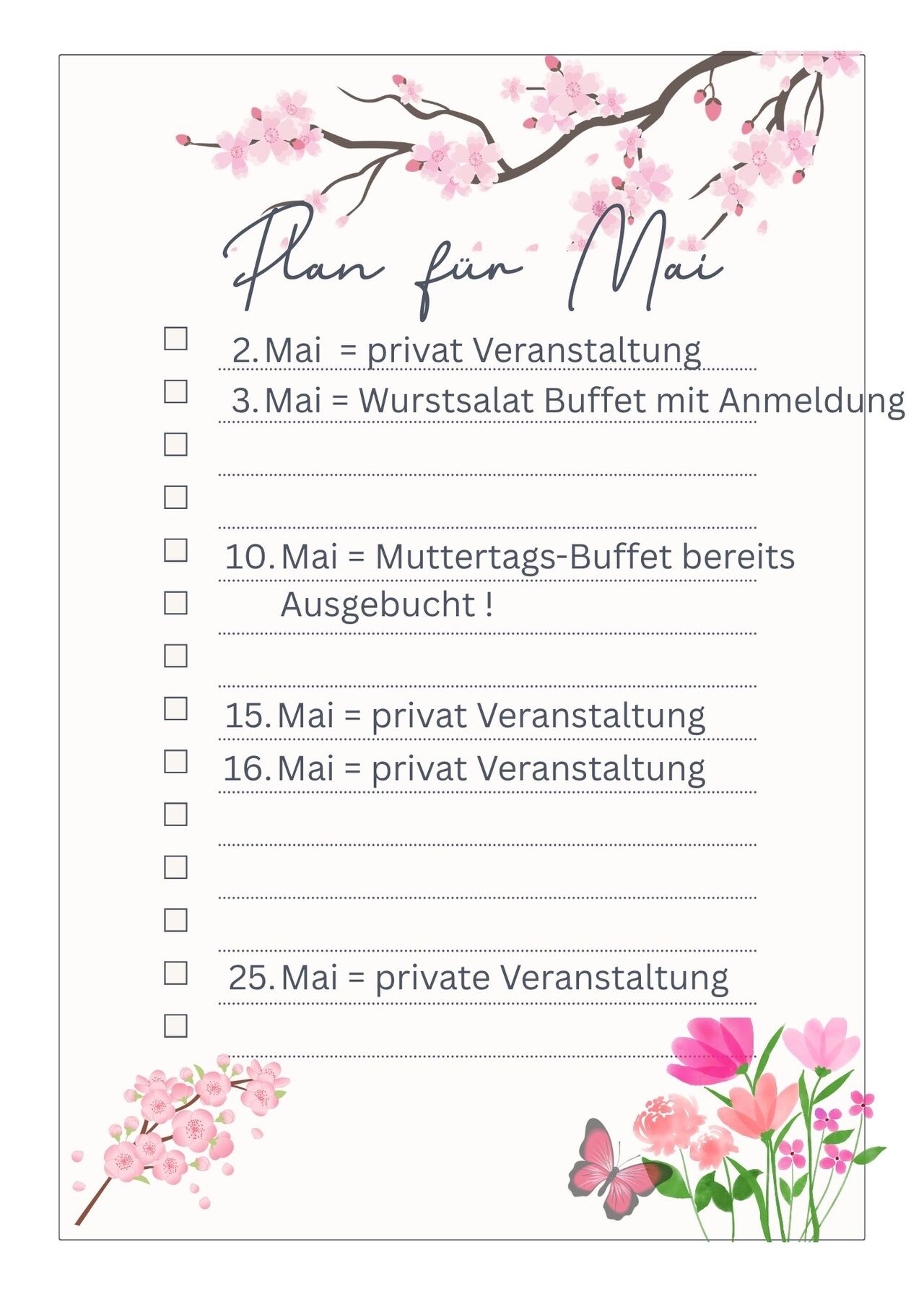 TERMINPLAN