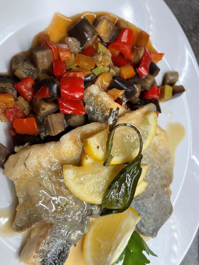 Dorade mit Gemüse