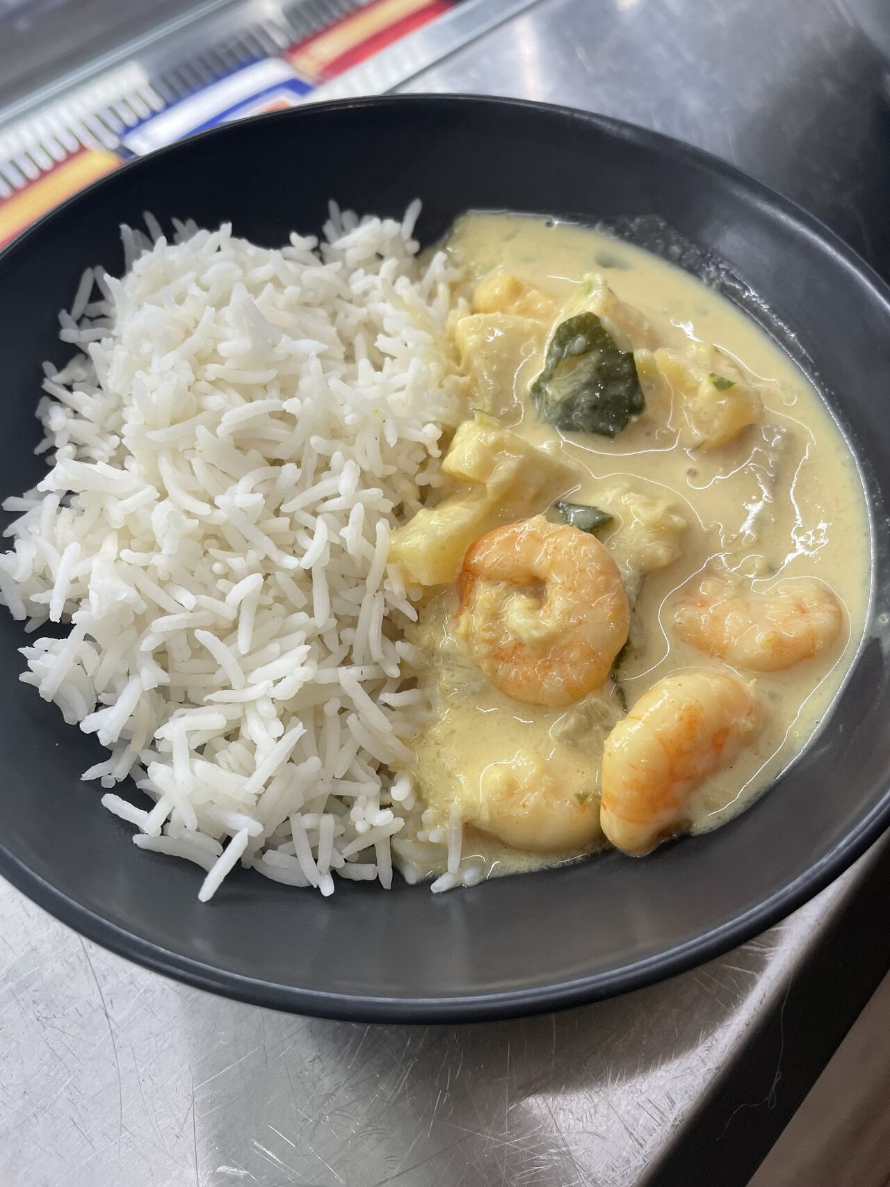 Curry crevettes ananas