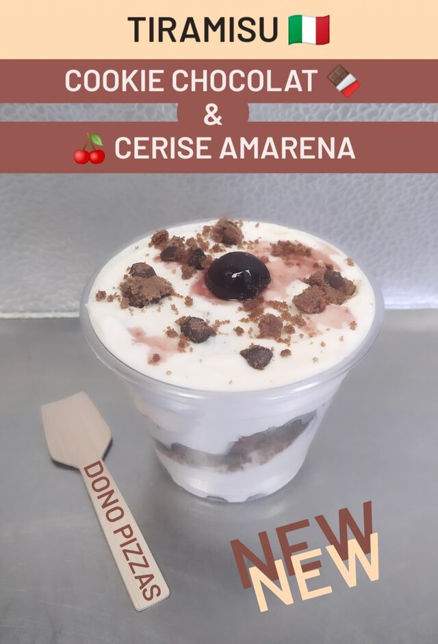 Tiramisu cookie au chocolat + cerise amareto