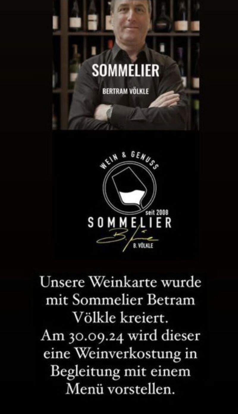 Sommelier Bertram Völkle