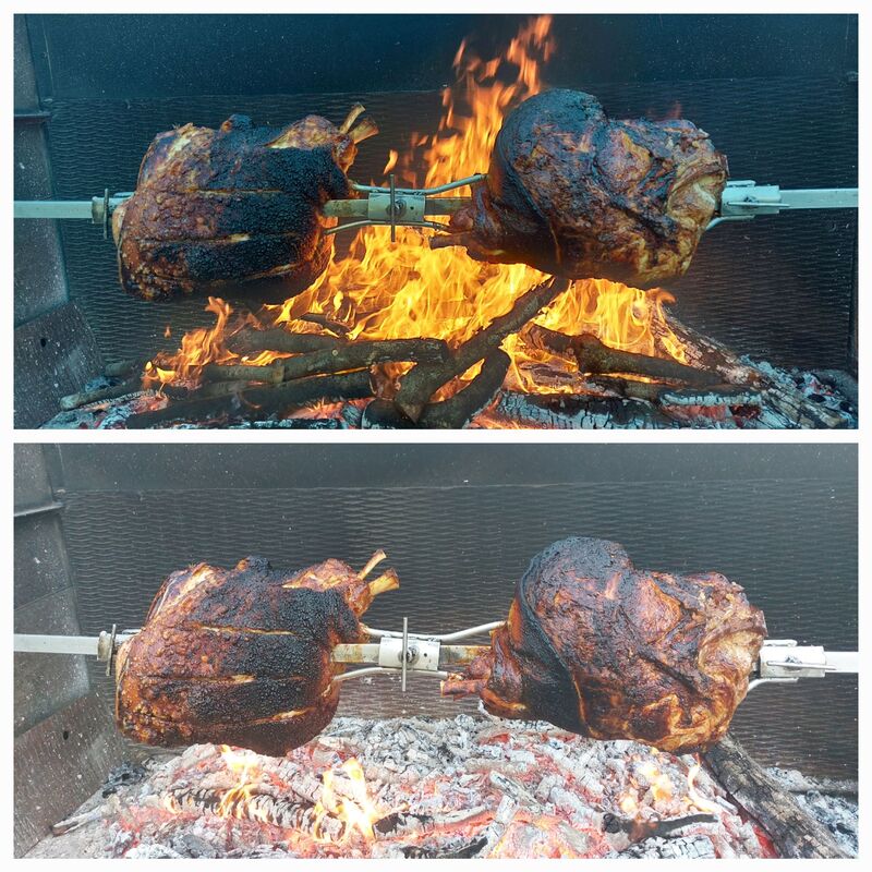Jambons au feux de bois 