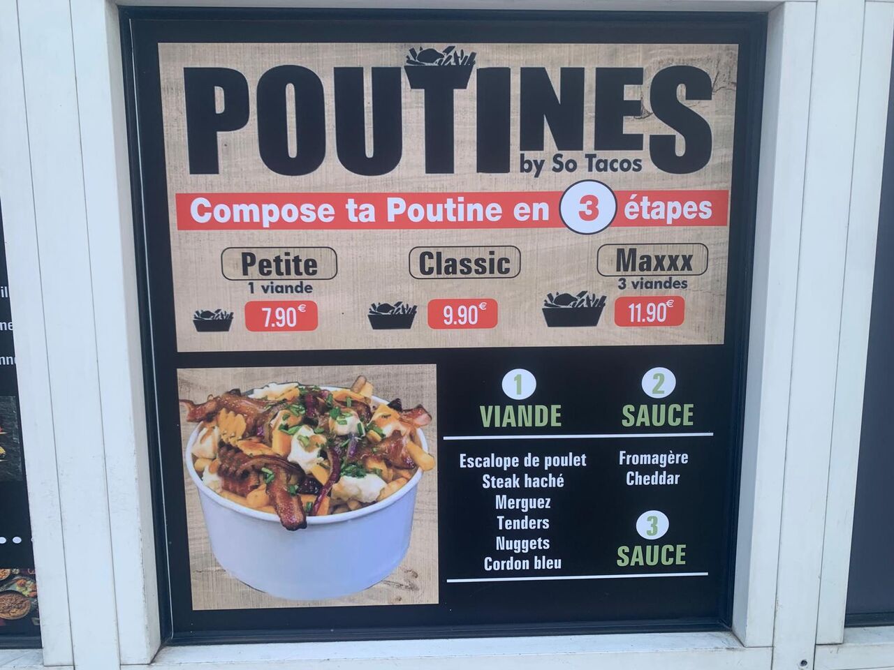 nos poutines à composer soi-même