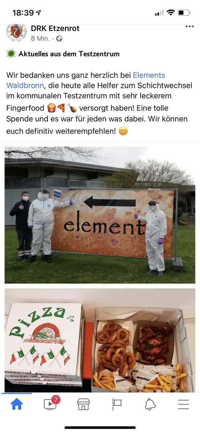 Danke an unsere Helfer und Tester des DRK und der Gemeinde in dieser Zeit!