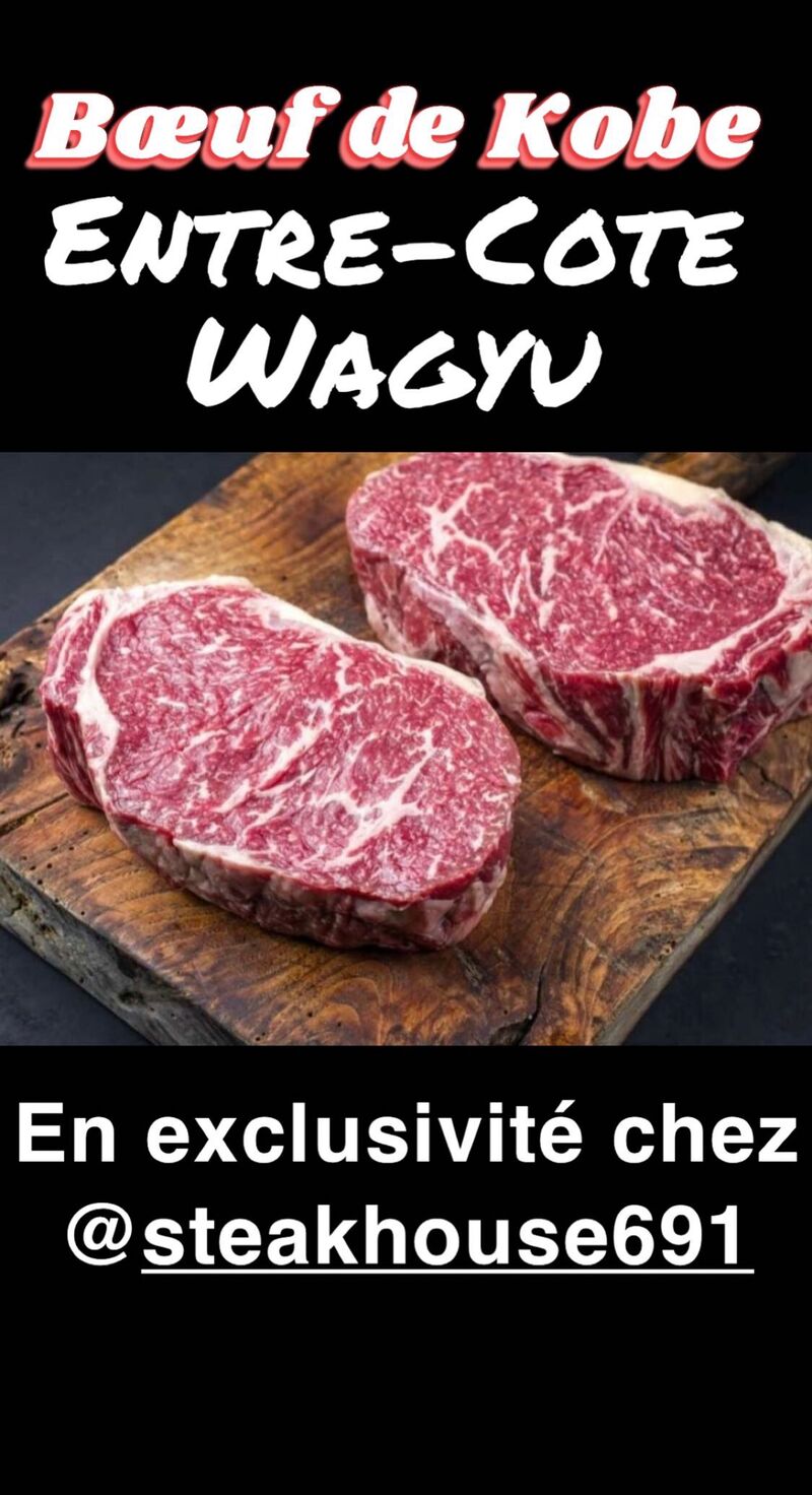 From Japan 🇯🇵 to France 🇫🇷
Bœuf de Kobe plus connu sous le nom de Wagyu réputé pour sa tendresse et son goût magique 
