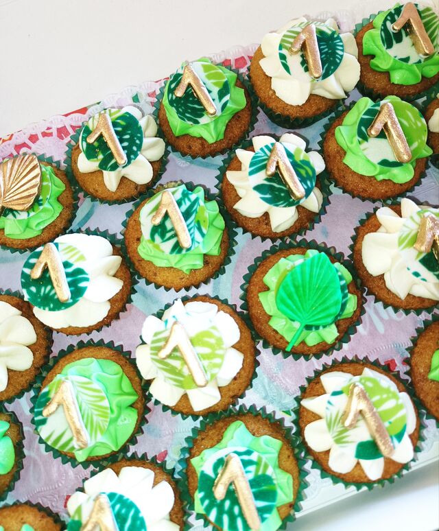 Mini cupcakes thème Jungle 