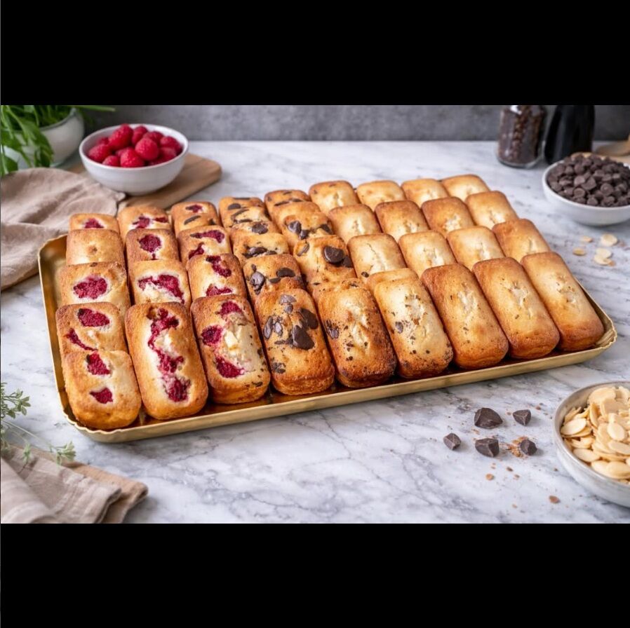 • FINANCIERS • Classiques, aux fruits ou aux pépites de chocolat pour les plus gourmands... Le plus dur sera de choisir!
