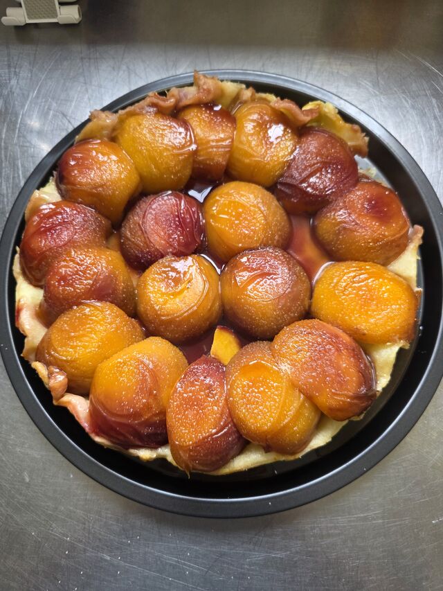 Tarte tatin aux peches