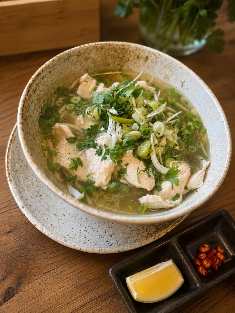 Pho Nudelsuppe mit Huhn (Nr. 41)