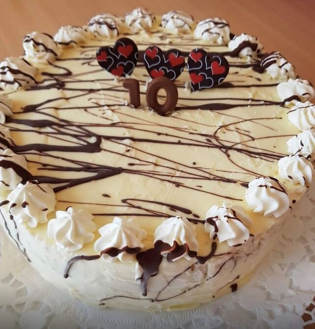 Unsere Stracciatella Torte