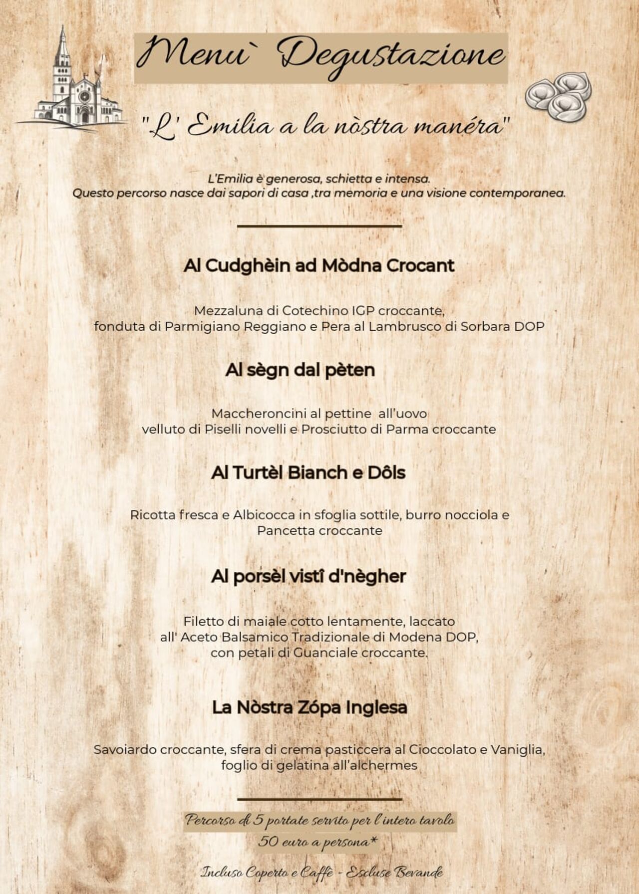 ℳ𝑒𝓃𝓊' 𝒹𝑒𝑔𝓊𝓈𝓉𝒶𝓏𝒾𝑜𝓃𝑒 "ℒ’ℰ𝓂𝒾𝓁𝒾𝒶 𝒶 𝓁𝒶 𝓃ò𝓈𝓉𝓇𝒶 𝓂𝒶𝓃è𝓇𝒶"