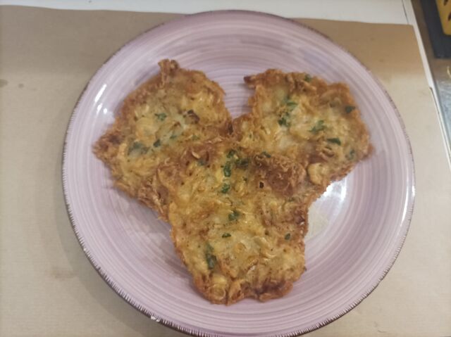 Tortillitas de camarones.