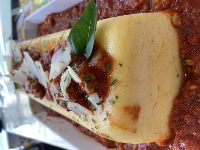 Polenta saucisse aux cèpes