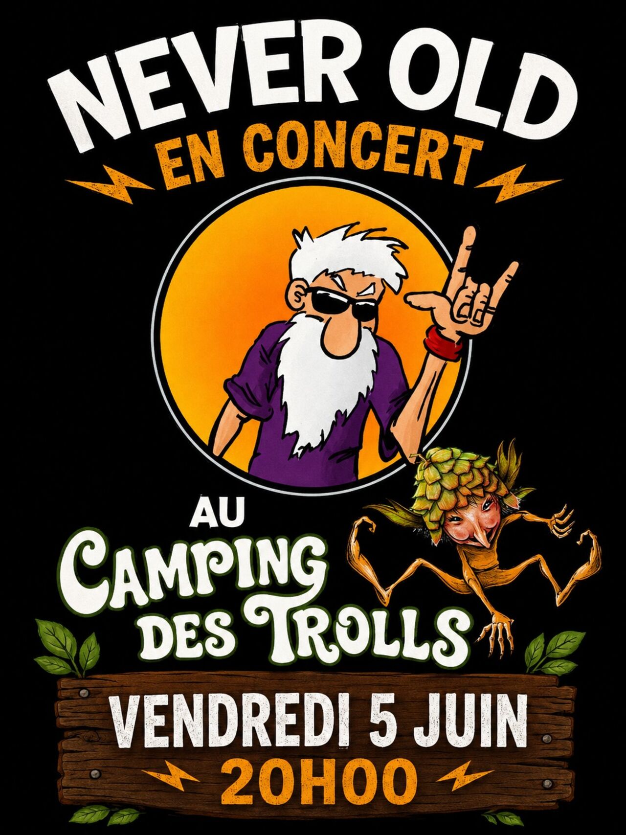 Concert de Never OLD le 5 Juin 2026