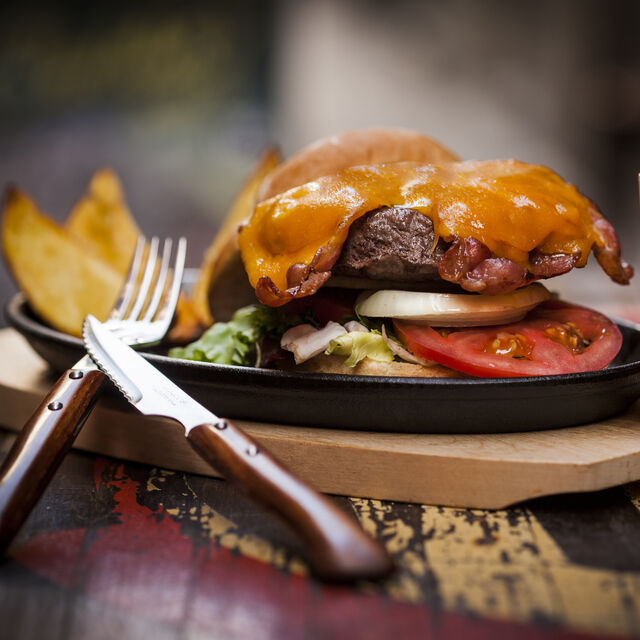 Hamburguesa del César (de buey y vaca)