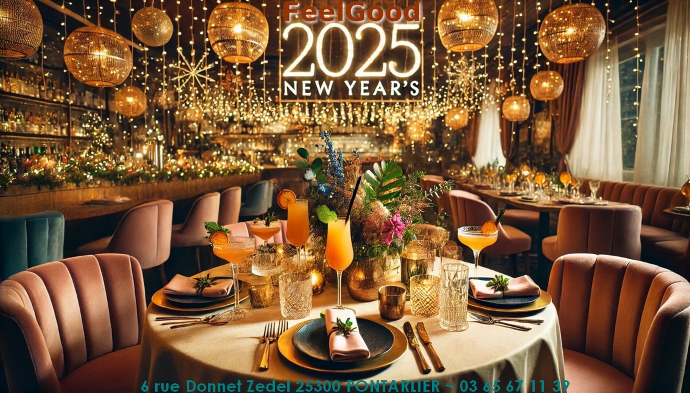🎉 Le Réveillon et le Nouvel An, c’est chez FeelGood ! 🎉