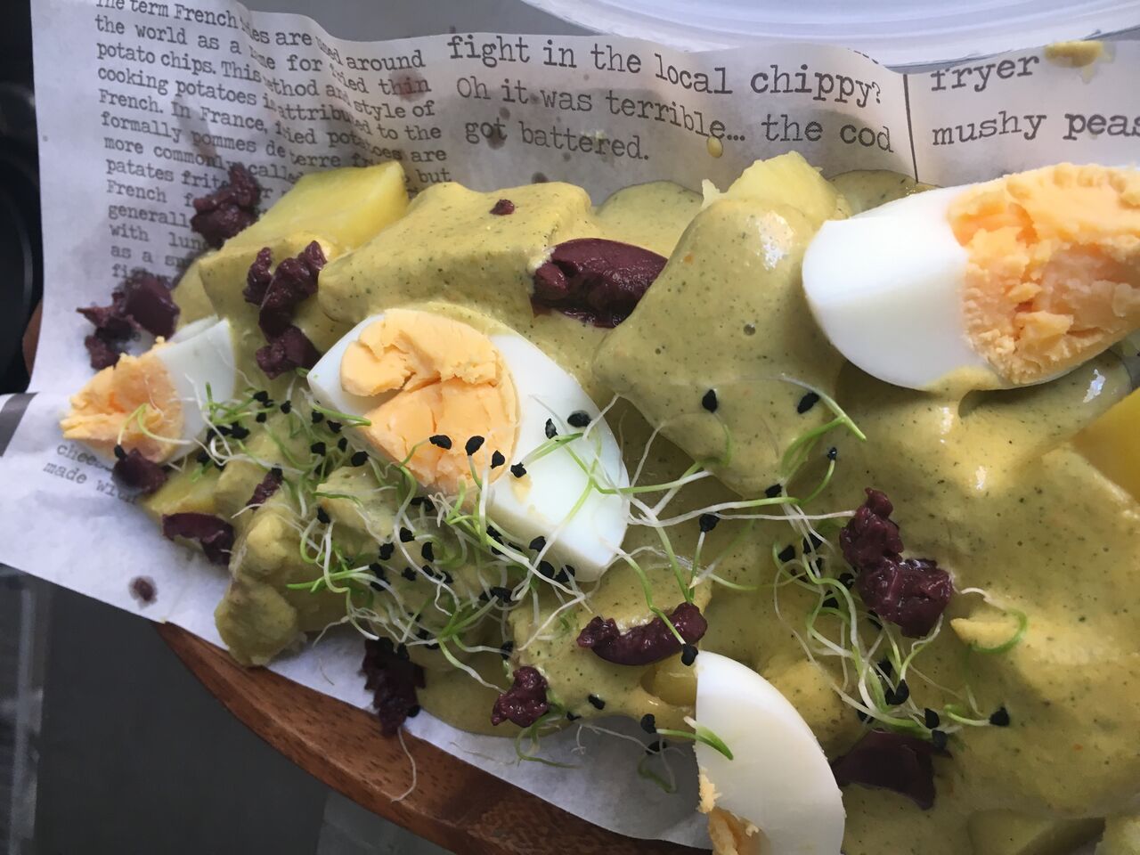 Patata a la ocopa- menú