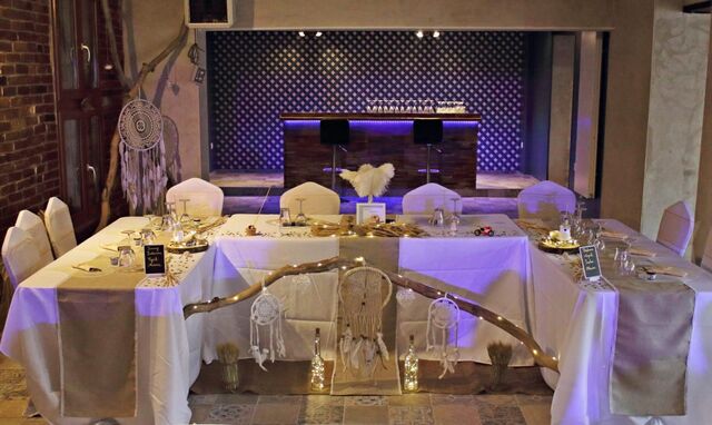 Table d'honneur, décoration bohème