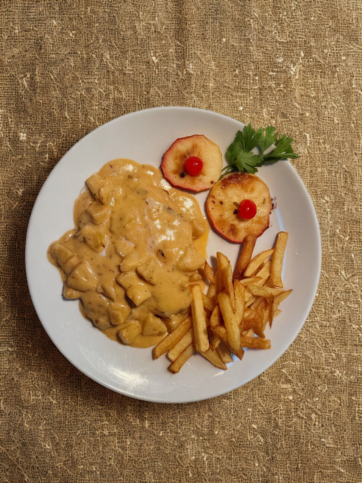 Pechuga a la manzana