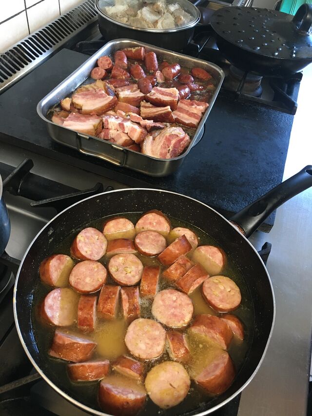 La cochonnaille ? en cuisson