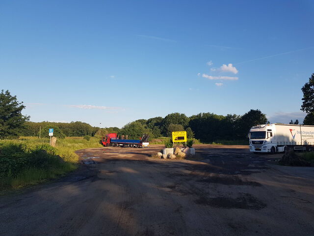 Blick auf den Parkplatz