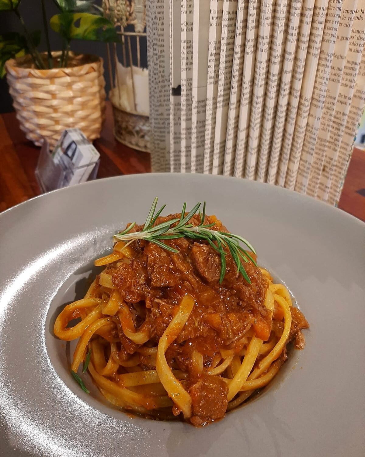 Fetuccine al ragù di cinghiale 