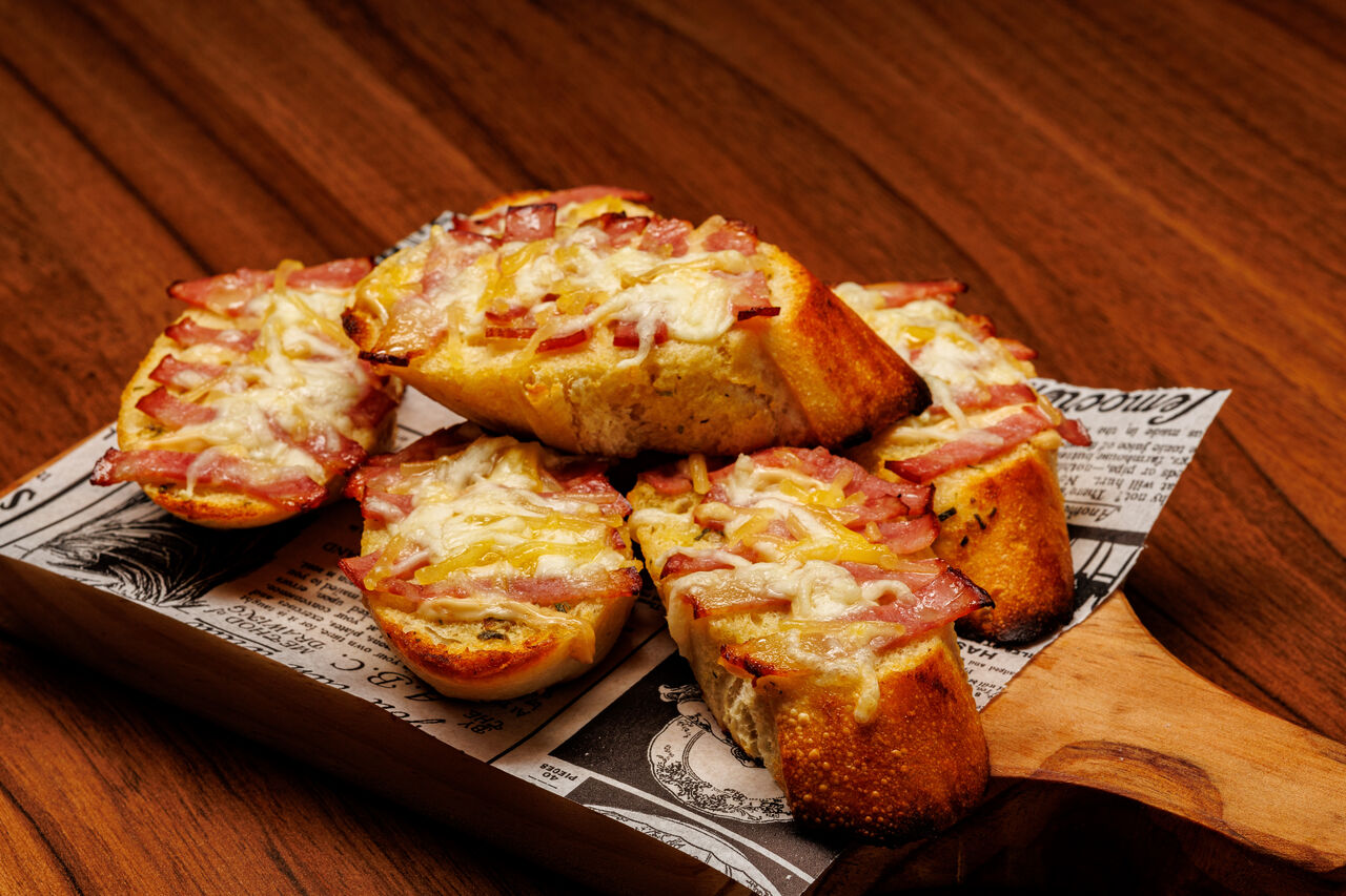 Pão de Alho com Bacon