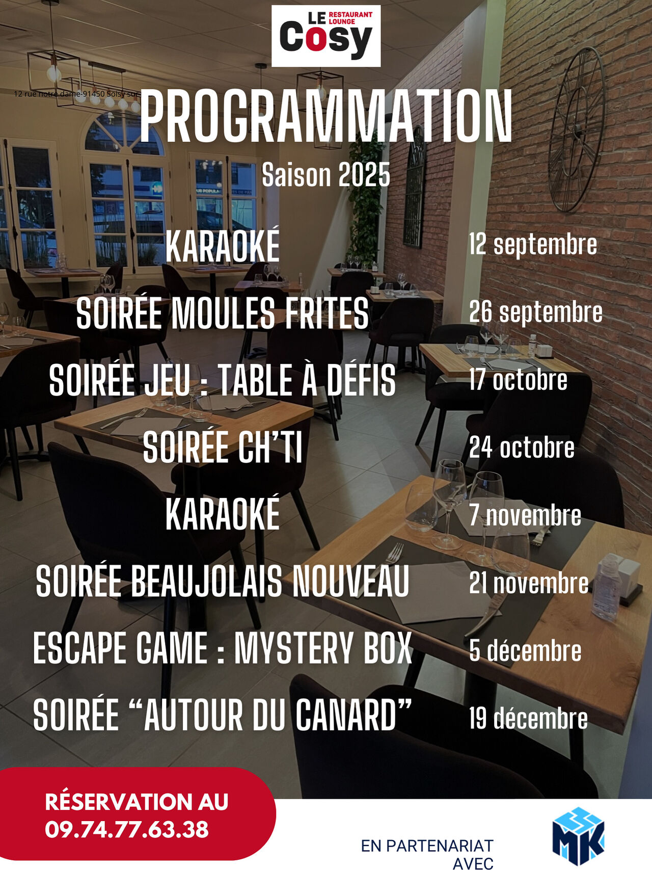 Les VENDREDIS au COSY