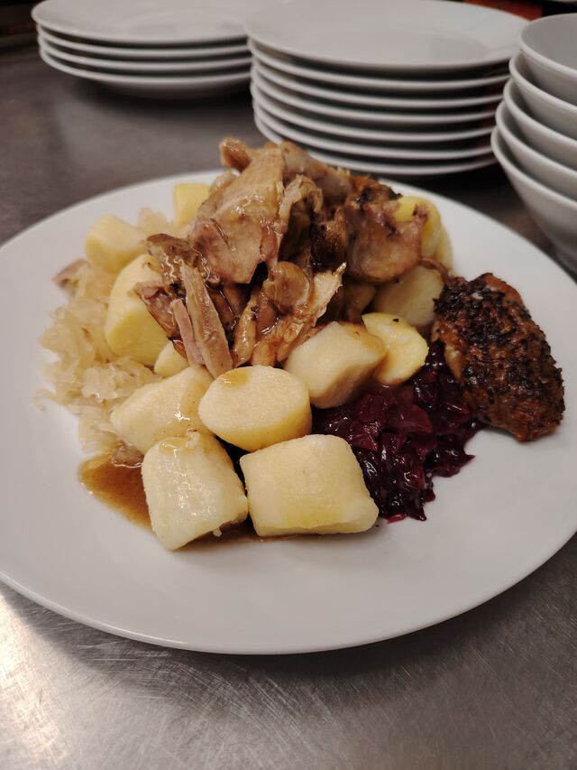 Trhané kachní maso špalíčky 