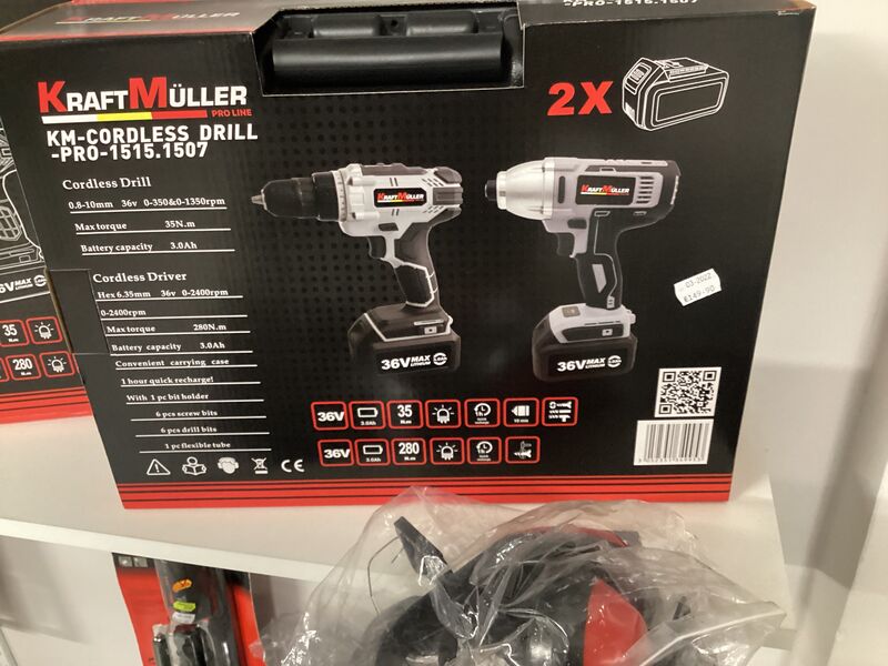 Clé à choc plus visseuse 36v
149,90€