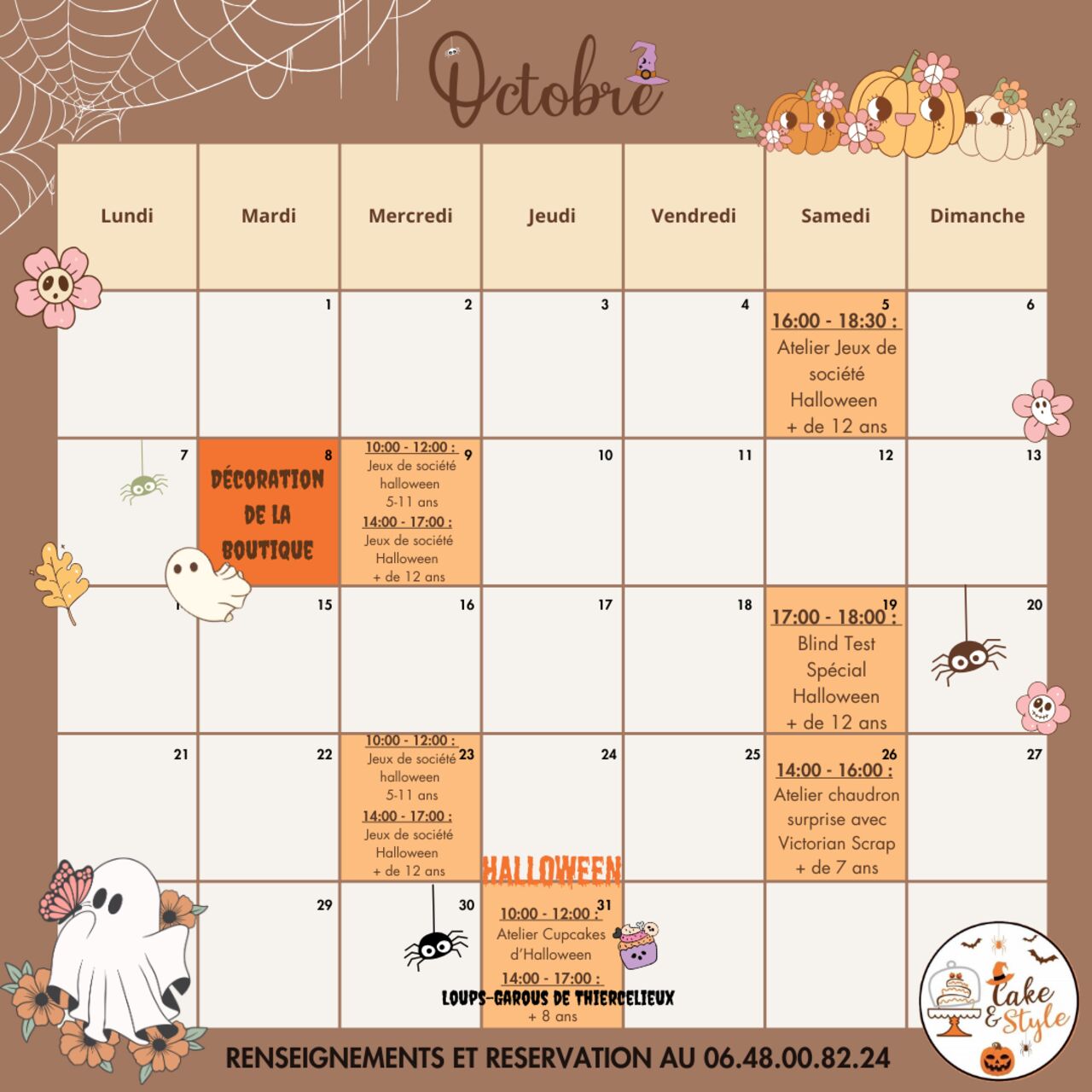 Planning Octobre