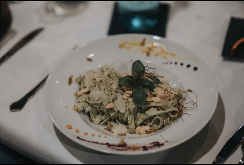 Bandnudeln mit Lasch 