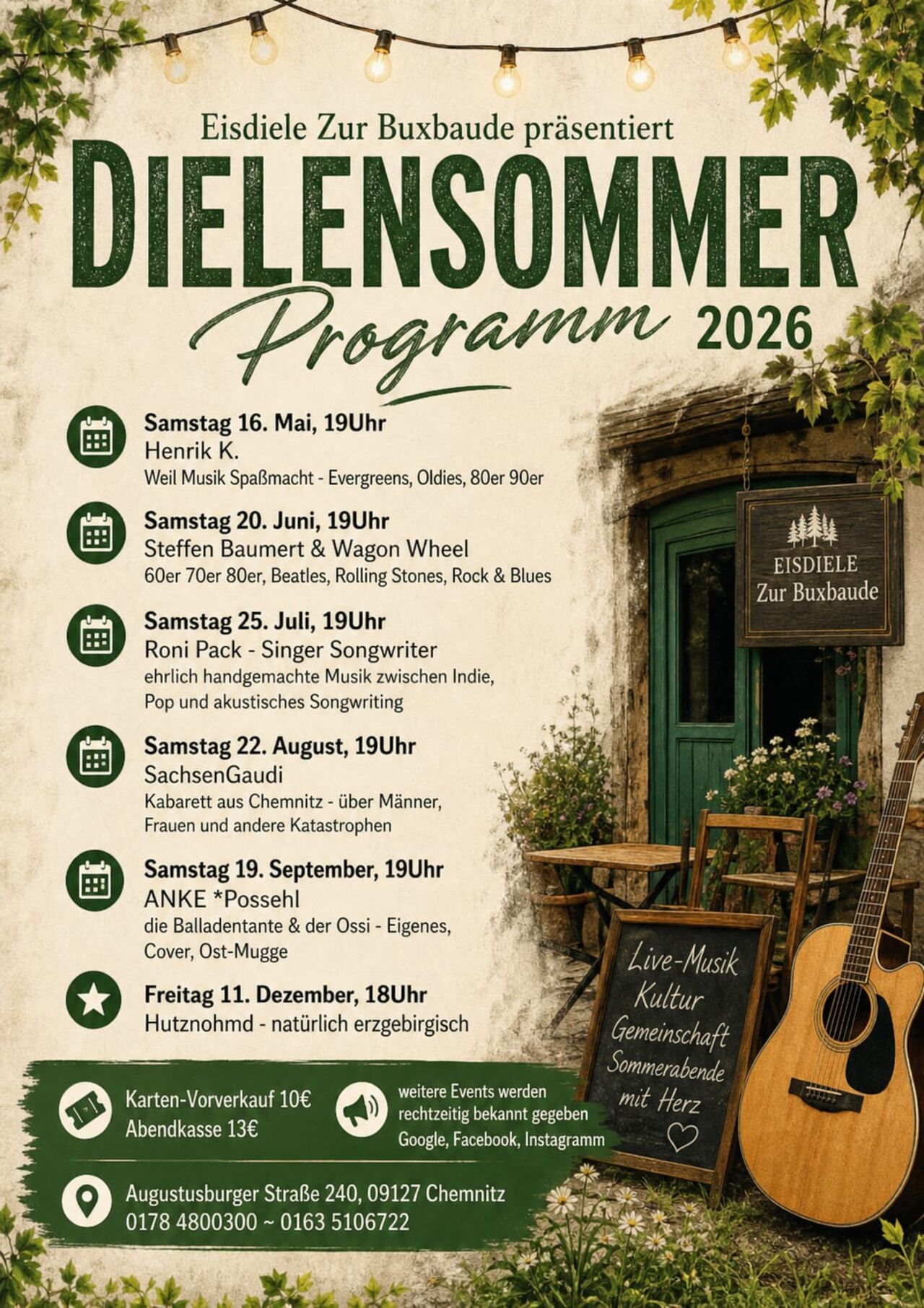 Dielen-Sommer 2026