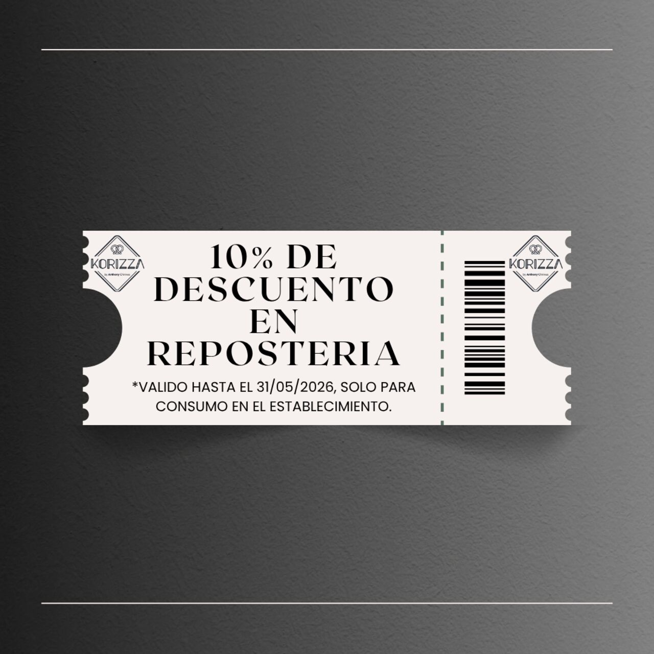 10% DE DESCUENTO EN REPOSTERIA