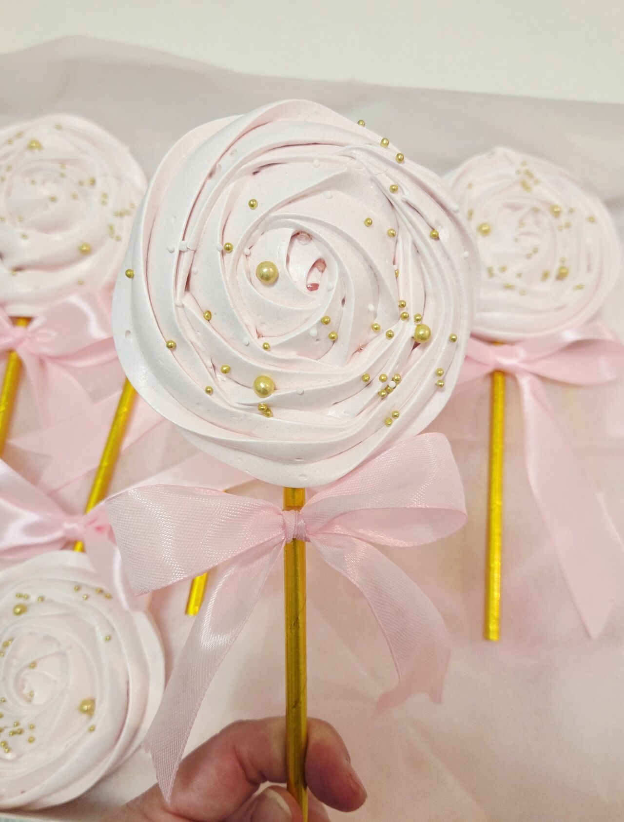 Sucettes meringues 