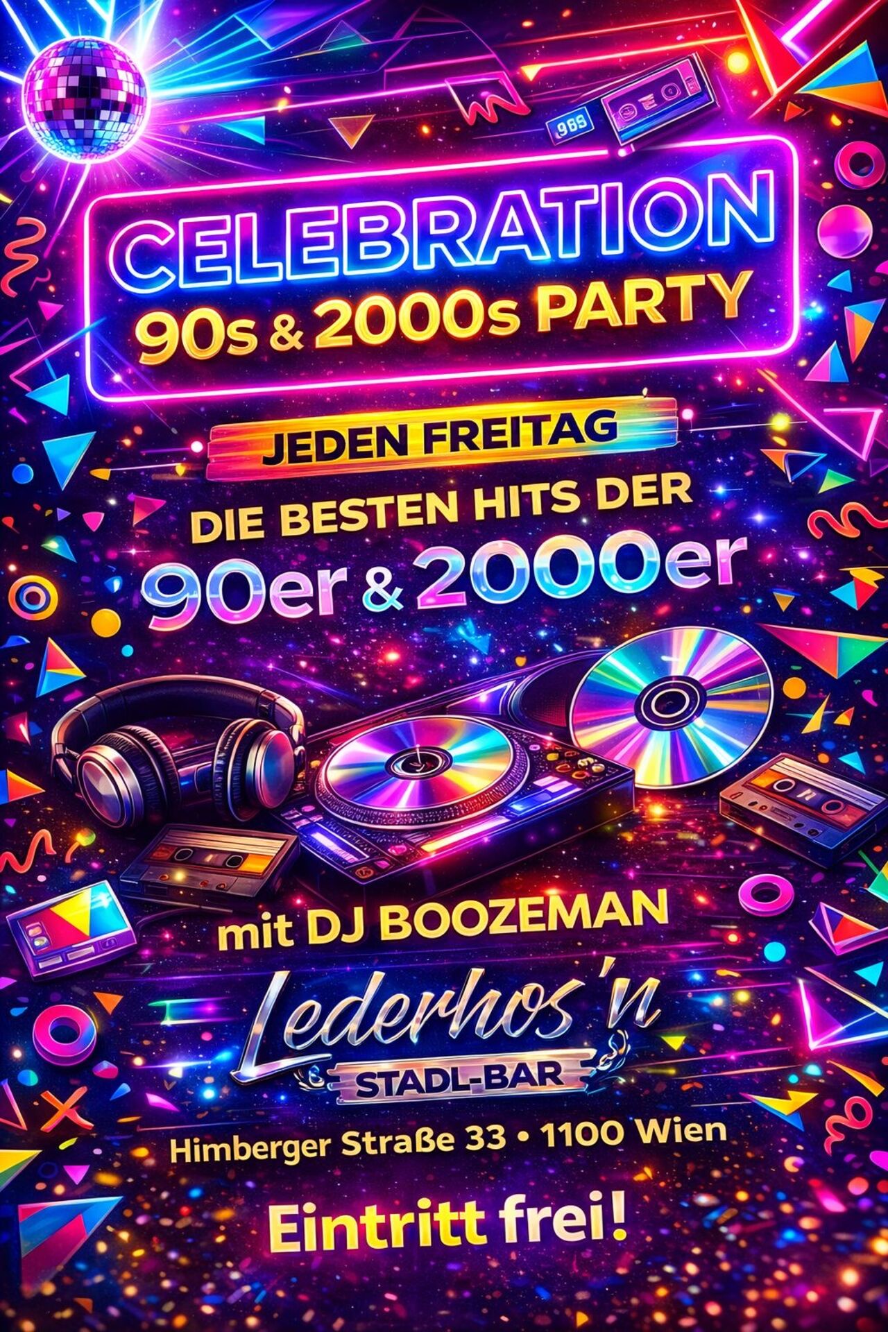 🎉 CELEBRATION – 90s & 2000s PARTY 🎉