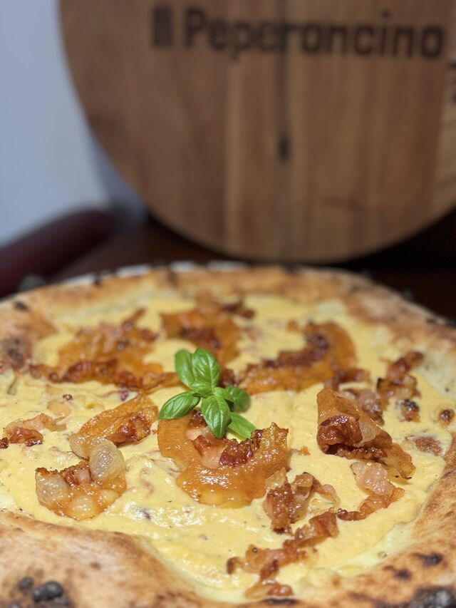 Pizza carbonara 