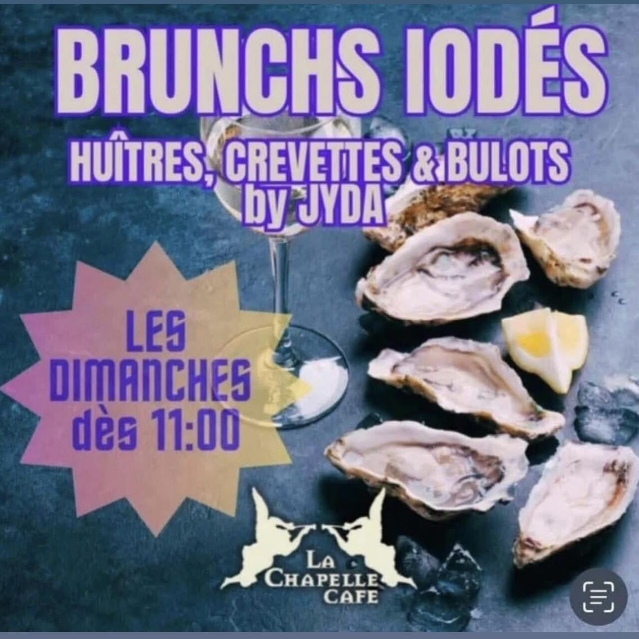 Brunch iodé tous les Dimanches de 11H /16H