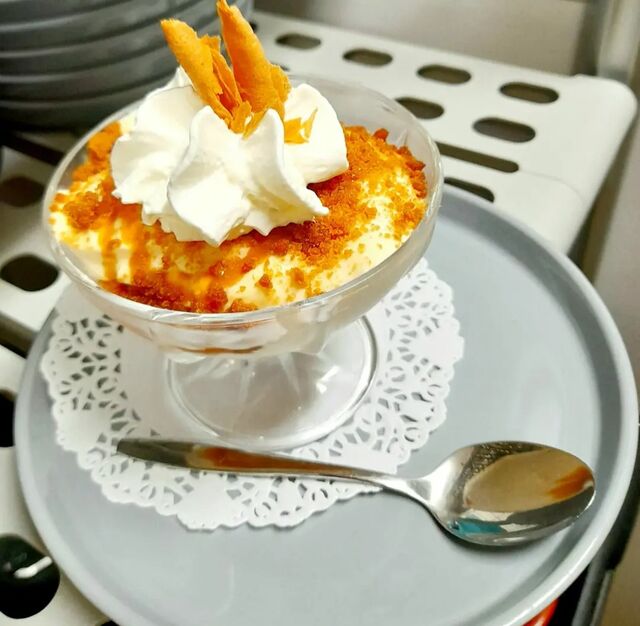 Dessert du jour du week-end du 18 décembre: tiramisu caramel/spéculos 