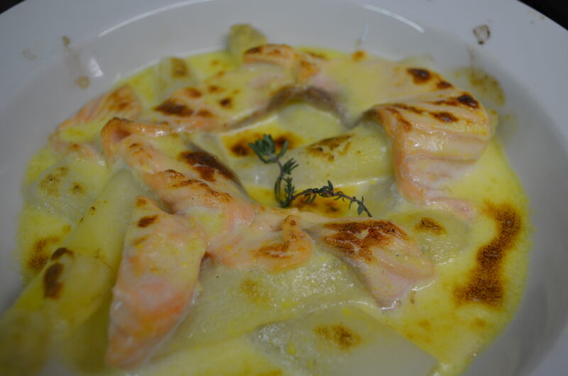 Asperges gratinées au crémant de Buxy