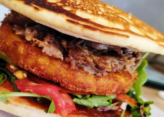 Burger canard confit