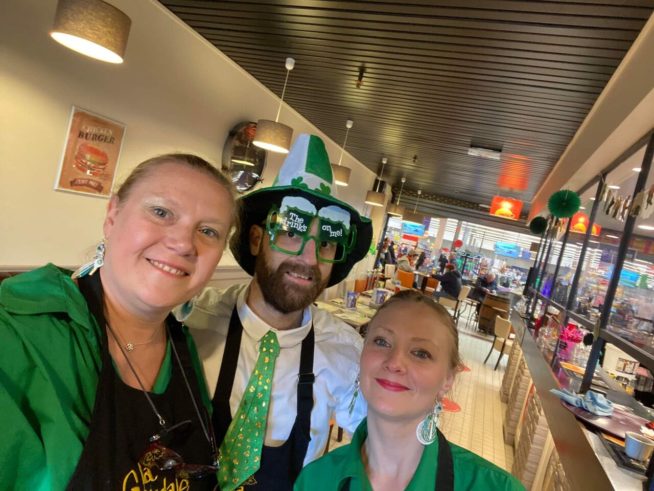 l equipe a la Saint Patrick